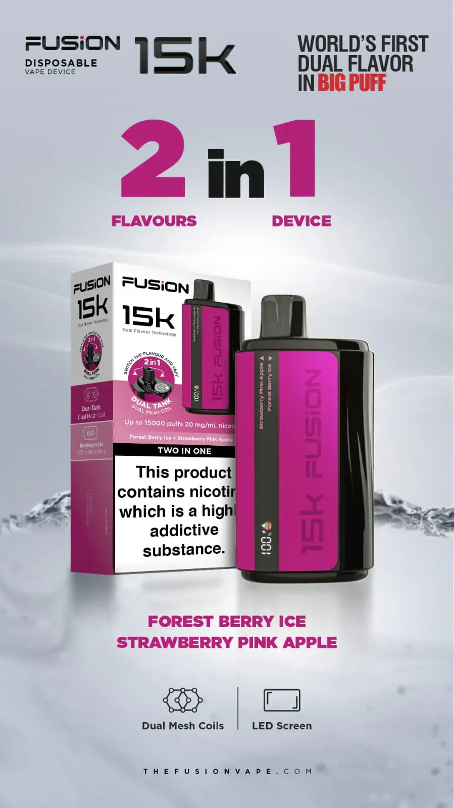 Fusion Two In One 15K Disposable 2%
