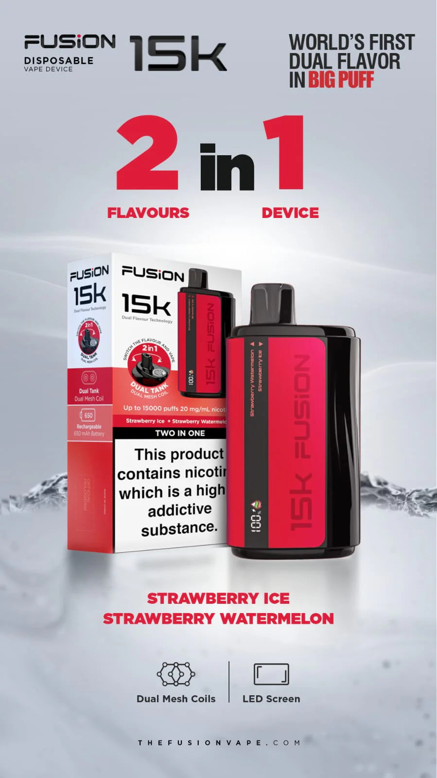Fusion Two In One 15K Disposable 2%