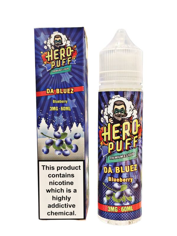DA BLUEZ BLUBERRY E-LIQUID HERO PUFF - 60ML