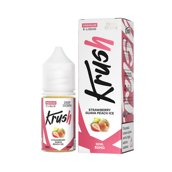 DRIP DOWN KRUSH SERIES 30ML - STRAWBERRY GUAVA PEACH ICE