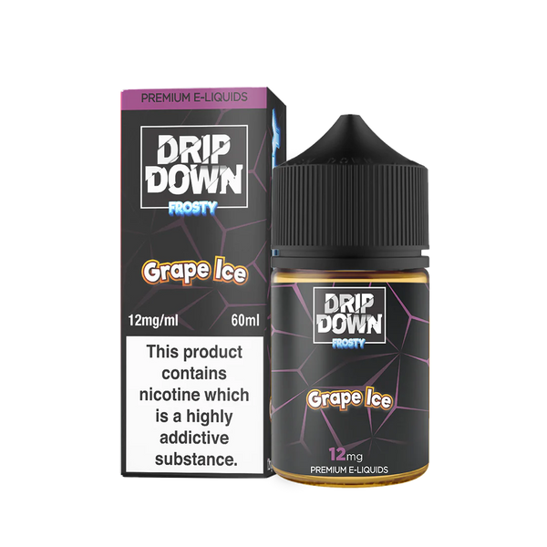 DRIP DOWN FROSTY GRAPE ICE E-LIQUID 60ML