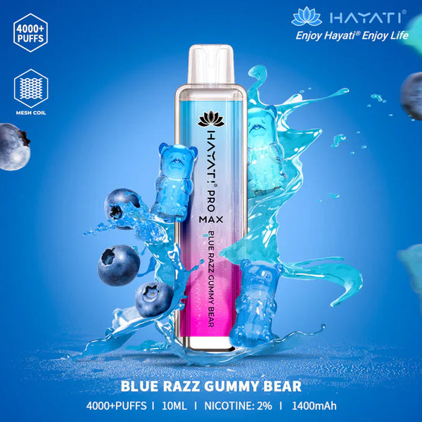 HAYATI PRO MAX DISPOSABLE VAPE 4000 PUFFS