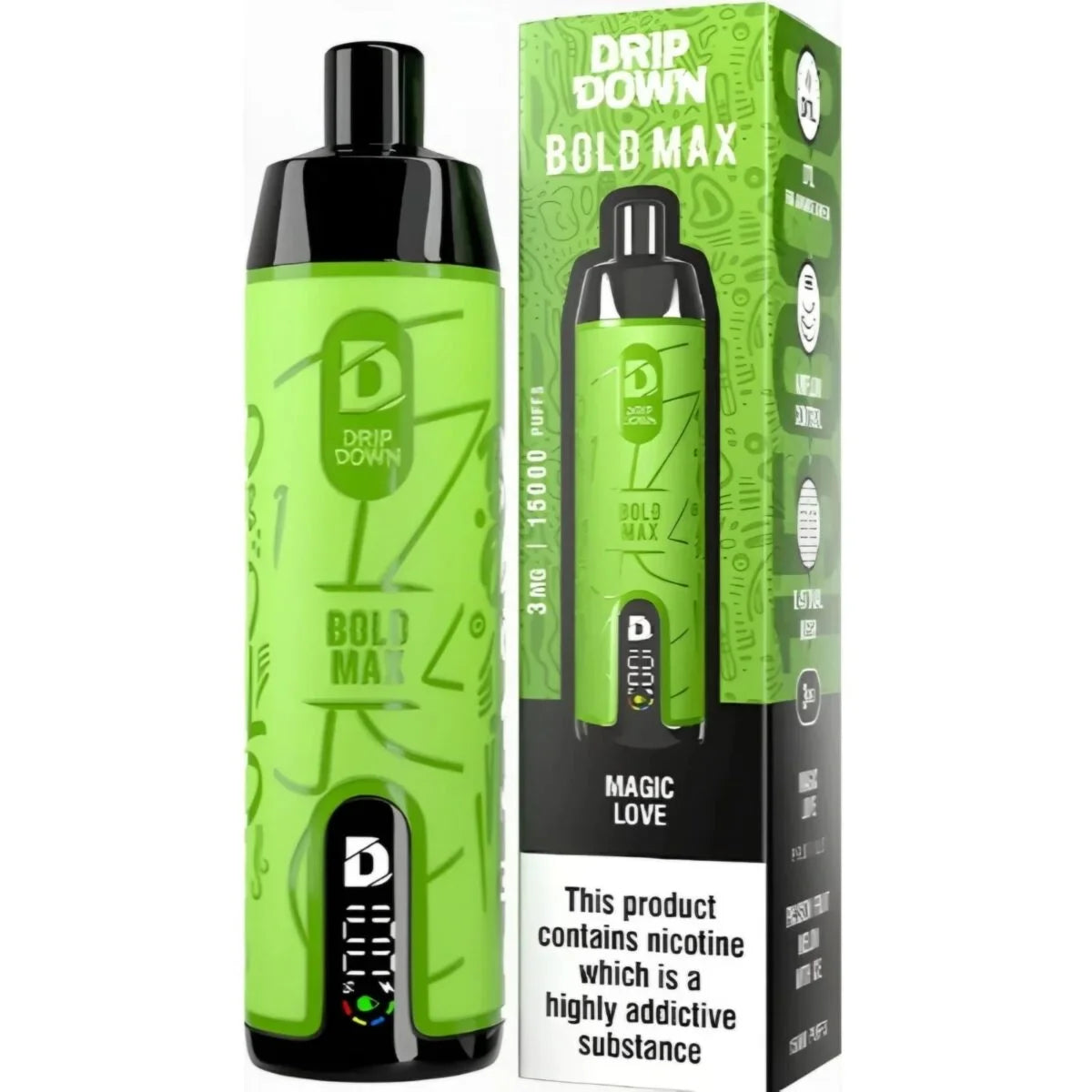 DRIP DOWN BOLD MAX 15K PUFFS DISPOSABLE