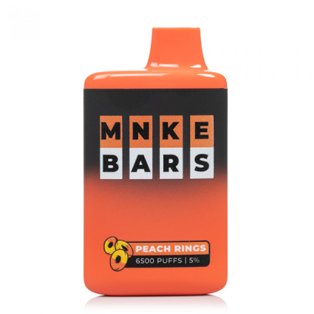 MNKE BARS DISPOSABLE - PEACH RINGS 6500 PUFFS