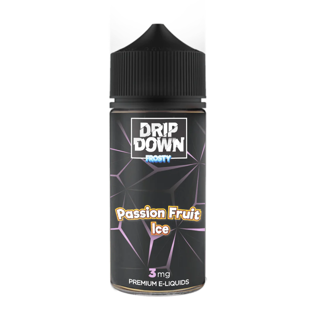 DRIP DOWN FROSTY PASSION FRUIT E-LIQUID 100ML