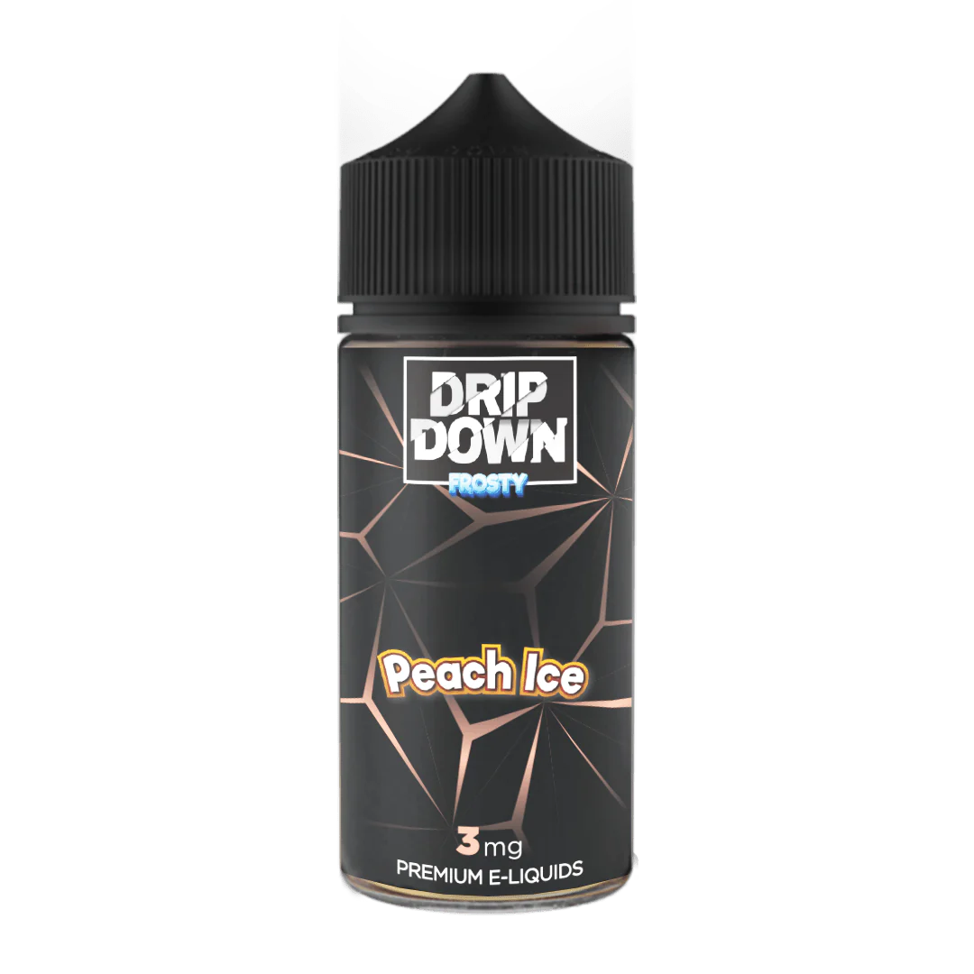 DRIP DOWN FROSTY PEACH ICE E-LIQUID 100ML