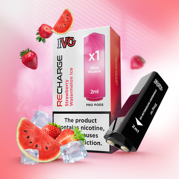 IVG RECHARGE AIR DISPOSABLE PRO POD - STRAWBERRY WATERMELON