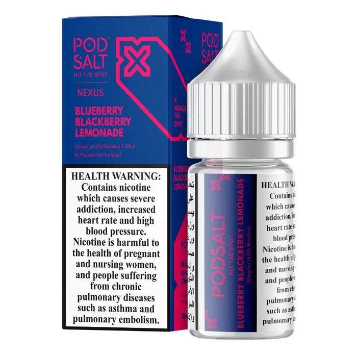 blackberry lemonade vape juice POD SALT NEXUS BLUEBERRY BLACKBERRY LEMONADE SALTNIC 30ML – Galaxy Vapers