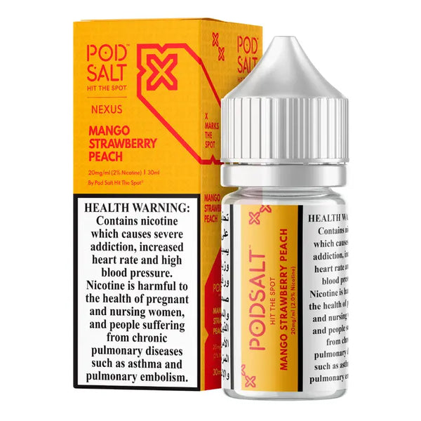 POD SALT NEXUS MANGO STRAWBERRY PEACH SALTNIC -30ML