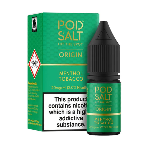 POD SALT ORIGIN MENTHOL TOBACCO SALTNIC - 30ML