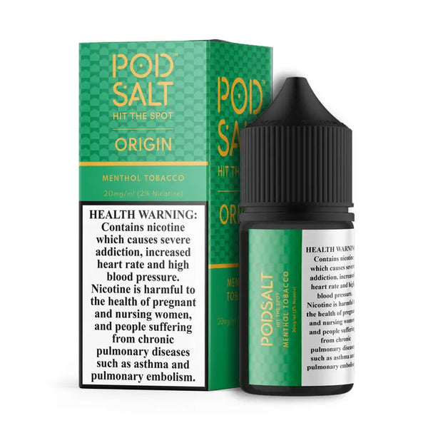 POD SALT ORIGIN MENTHOL TOBACCO SALTNIC - 30ML