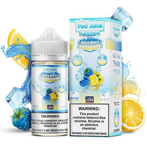 BLUE RAZZ LEMONADE FREEZE POD JUICE 100ML