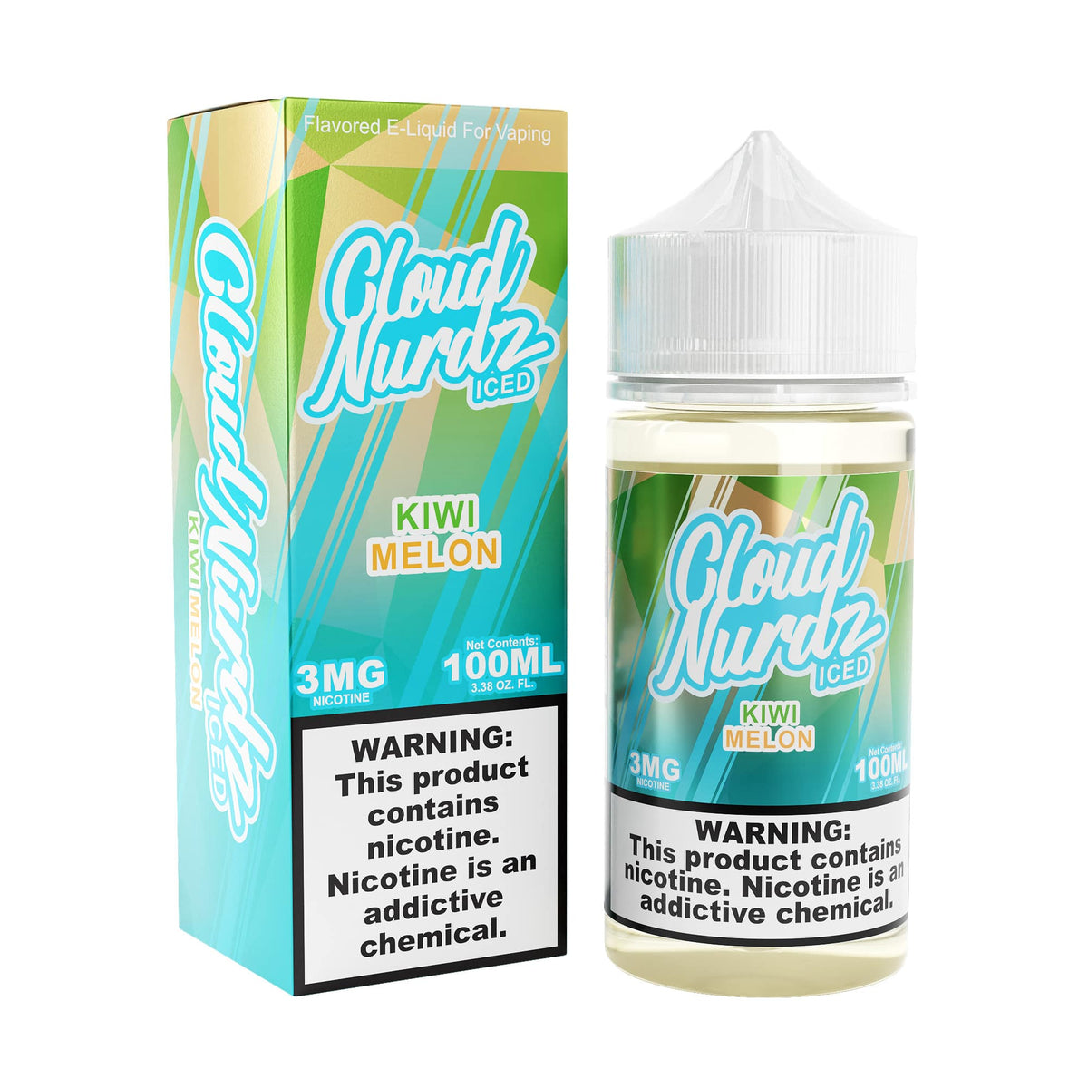 CLOUD NURDZ ICED KIWI MELON E-LIQUID 100ML