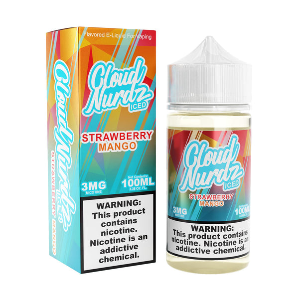 CLOUD NURDZ ICED STRAWBERRY MANGO E-LIQUID 100ML