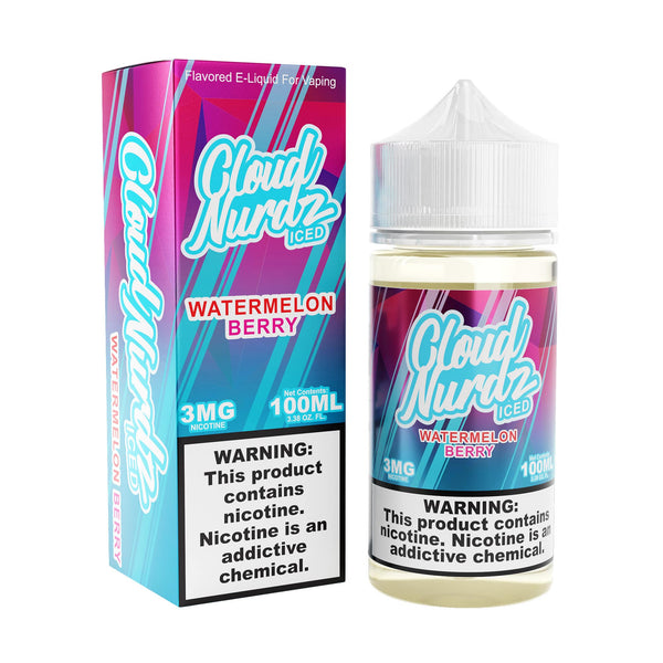 CLOUD NURDZ ICED WATERMELON BERRY E-LIQUID 100ML